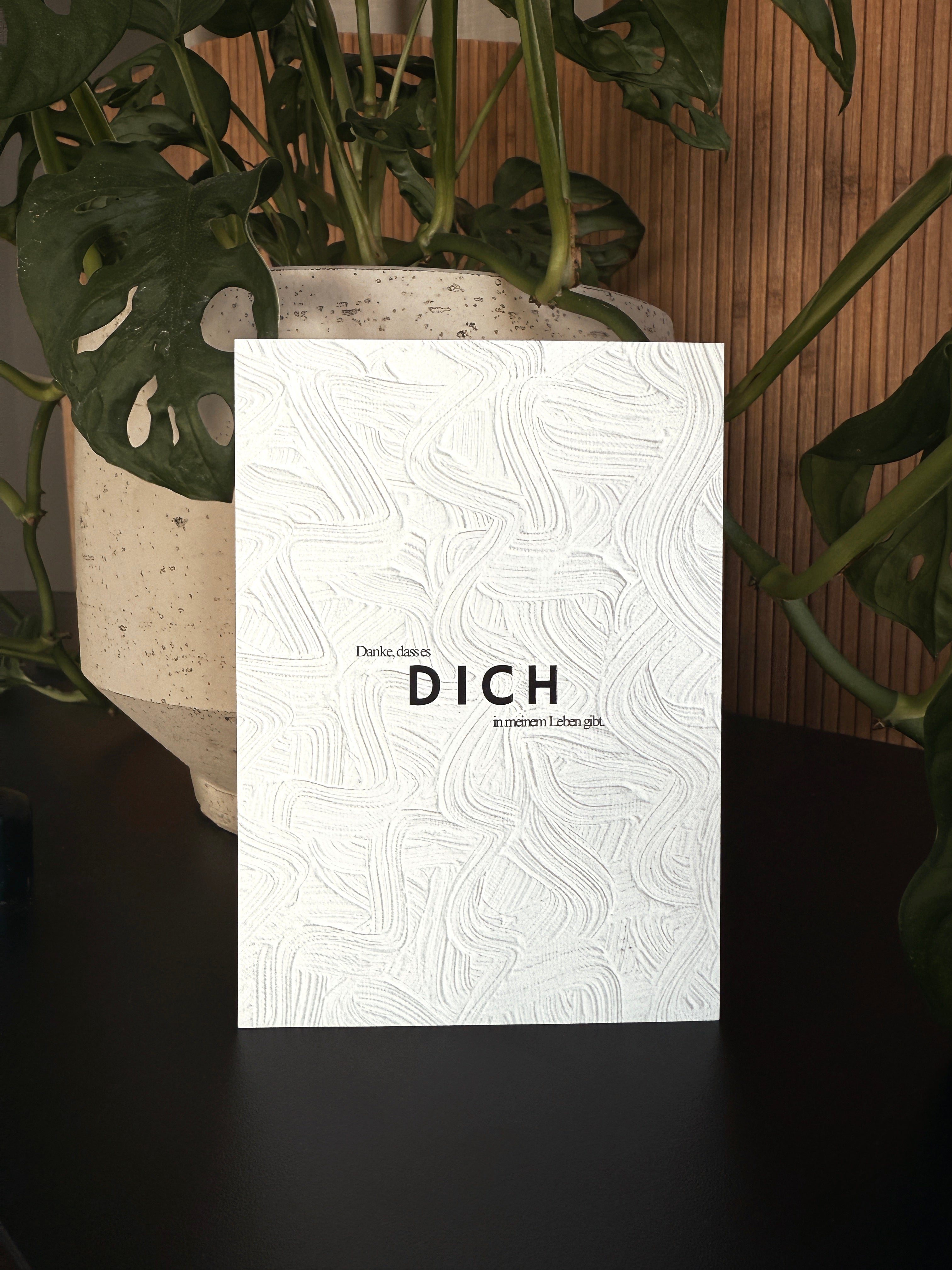 DANKE DAS ES DICH GIBT Postkarte
